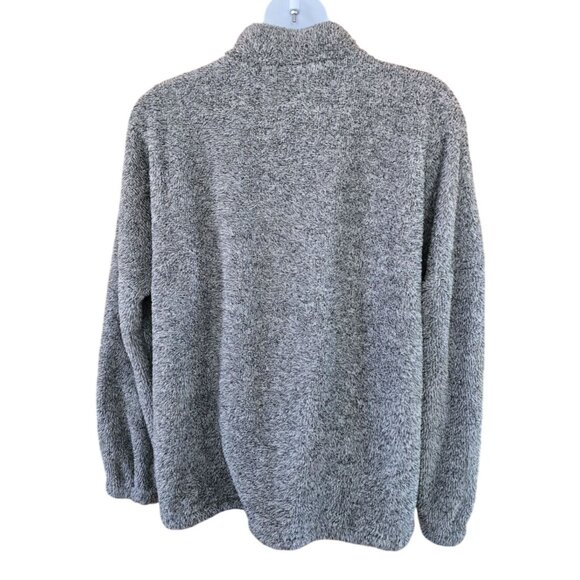 Zenana Outfitters 3X Fuzzy Gray Pullover Half-Zip cottagecore boho soft fuzzy - Picture 5 of 6